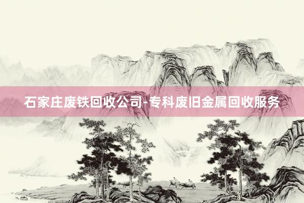 石家庄废铁回收公司-专科废旧金属回收服务